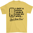 A Pool Cue for My Wife Best Swap Ever! Mens T-Shirt Cotton Gildan Yellow