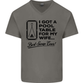 A Pool Cue for My Wife Best Swap Ever! Mens V-Neck Cotton T-Shirt Charcoal