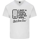 A Pool Cue for My Wife Best Swap Ever! Mens V-Neck Cotton T-Shirt White