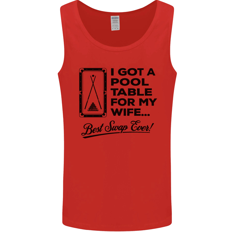 A Pool Cue for My Wife Best Swap Ever! Mens Vest Tank Top Red