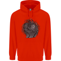 A Porcupine Childrens Kids Hoodie Bright Red