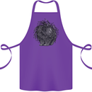 A Porcupine Cotton Apron 100% Organic Purple