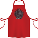 A Porcupine Cotton Apron 100% Organic Red