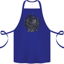 A Porcupine Cotton Apron 100% Organic Royal Blue
