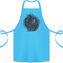 A Porcupine Cotton Apron 100% Organic Turquoise