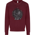 A Porcupine Kids Sweatshirt Jumper Maroon