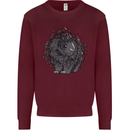 A Porcupine Kids Sweatshirt Jumper Maroon