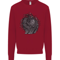 A Porcupine Kids Sweatshirt Jumper Red