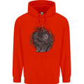 A Porcupine Mens 80% Cotton Hoodie Bright Red