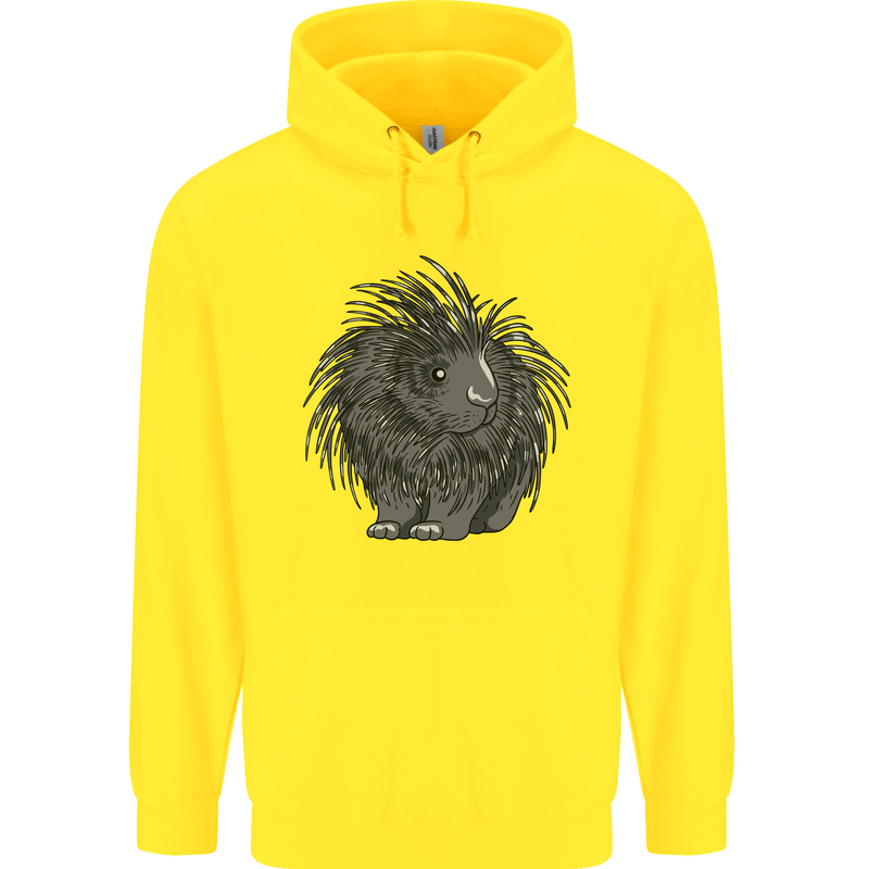 A Porcupine Mens 80% Cotton Hoodie Yellow