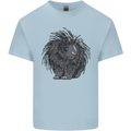 A Porcupine Mens Cotton T-Shirt Tee Top Light Blue