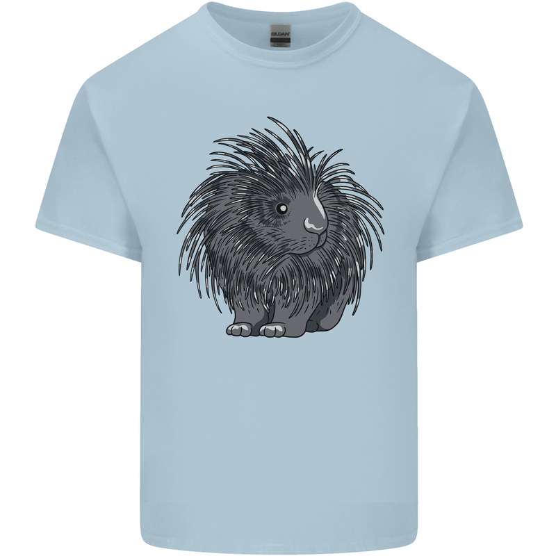 A Porcupine Mens Cotton T-Shirt Tee Top Light Blue