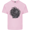 A Porcupine Mens Cotton T-Shirt Tee Top Light Pink
