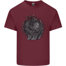A Porcupine Mens Cotton T-Shirt Tee Top Maroon