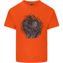 A Porcupine Mens Cotton T-Shirt Tee Top Orange