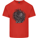 A Porcupine Mens Cotton T-Shirt Tee Top Red