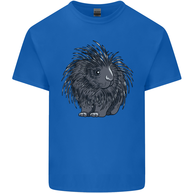 A Porcupine Mens Cotton T-Shirt Tee Top Royal Blue