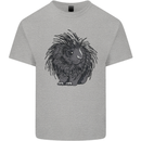 A Porcupine Mens Cotton T-Shirt Tee Top Sports Grey