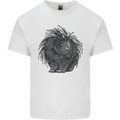 A Porcupine Mens Cotton T-Shirt Tee Top White
