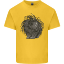 A Porcupine Mens Cotton T-Shirt Tee Top Yellow