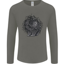 A Porcupine Mens Long Sleeve T-Shirt Charcoal