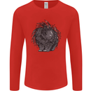 A Porcupine Mens Long Sleeve T-Shirt Red