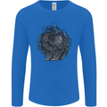 A Porcupine Mens Long Sleeve T-Shirt Royal Blue