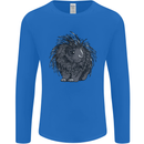 A Porcupine Mens Long Sleeve T-Shirt Royal Blue