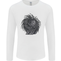A Porcupine Mens Long Sleeve T-Shirt White
