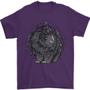 A Porcupine Mens T-Shirt 100% Cotton Purple