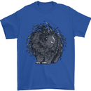 A Porcupine Mens T-Shirt 100% Cotton Royal Blue