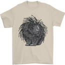 A Porcupine Mens T-Shirt 100% Cotton Sand