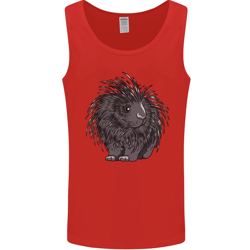A Porcupine Mens Vest Tank Top Red