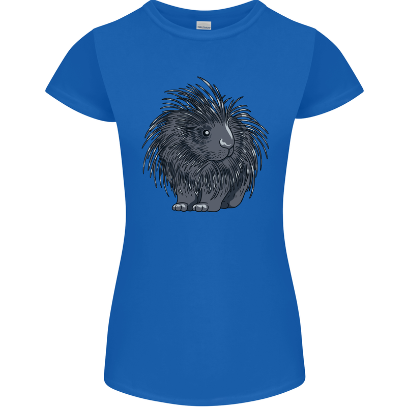 A Porcupine Womens Petite Cut T-Shirt Royal Blue