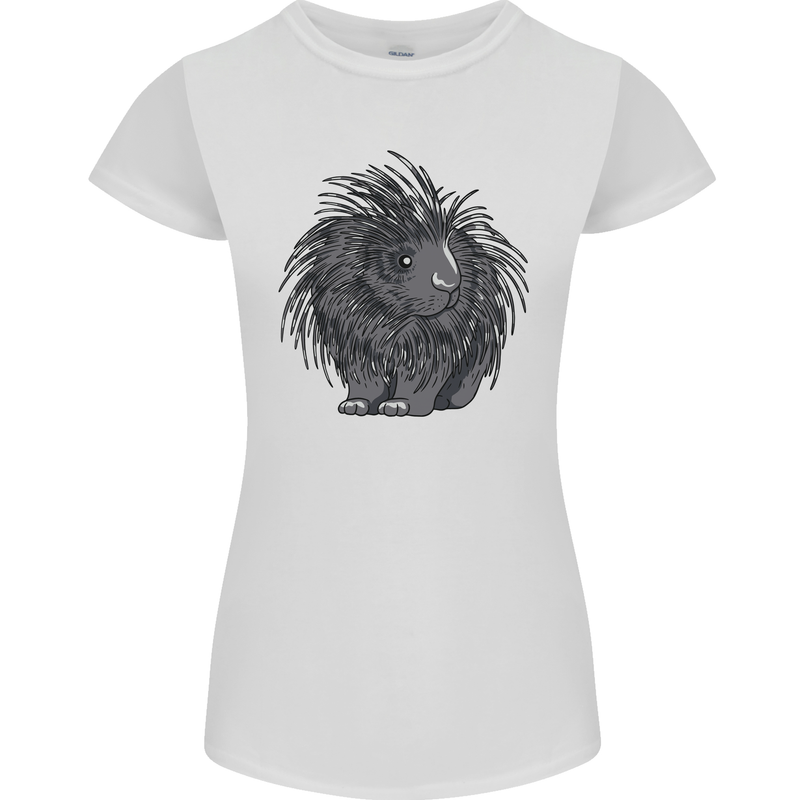 A Porcupine Womens Petite Cut T-Shirt White