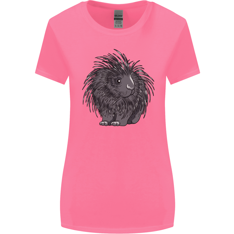 A Porcupine Womens Wider Cut T-Shirt Azalea