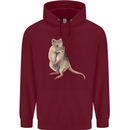 A Potoroo Childrens Kids Hoodie Maroon