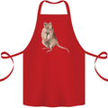A Potoroo Cotton Apron 100% Organic Red
