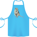 A Potoroo Cotton Apron 100% Organic Turquoise
