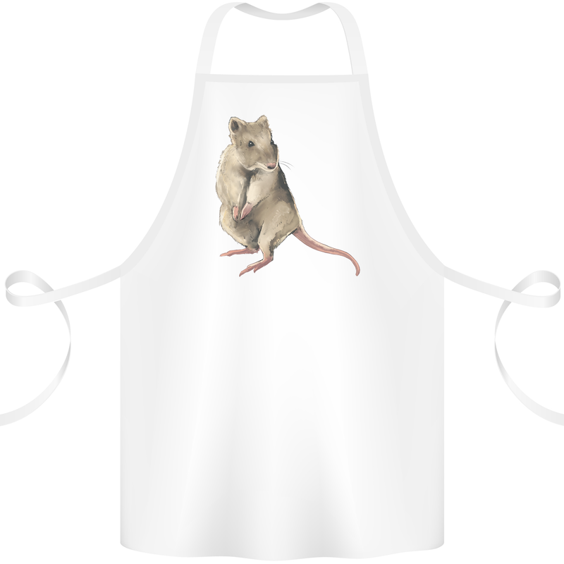 A Potoroo Cotton Apron 100% Organic White