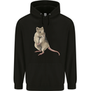 A Potoroo Mens 80% Cotton Hoodie Black