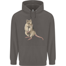 A Potoroo Mens 80% Cotton Hoodie Charcoal