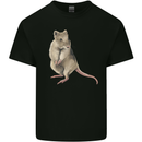 A Potoroo Mens Cotton T-Shirt Tee Top Black