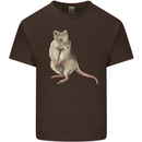 A Potoroo Mens Cotton T-Shirt Tee Top Dark Chocolate
