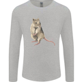 A Potoroo Mens Long Sleeve T-Shirt Sports Grey