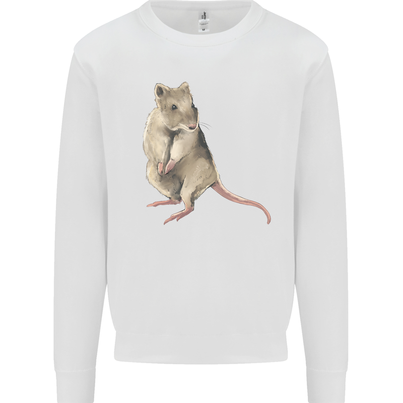 A Potoroo Mens Sweatshirt Jumper White