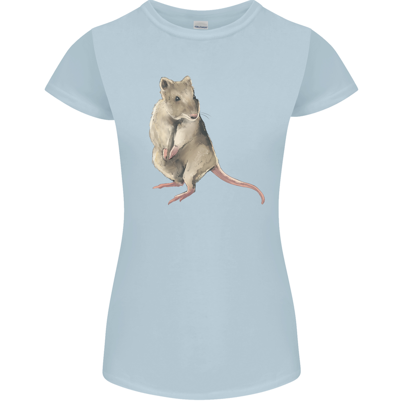 A Potoroo Womens Petite Cut T-Shirt Light Blue