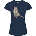 A Potoroo Womens Petite Cut T-Shirt Navy Blue