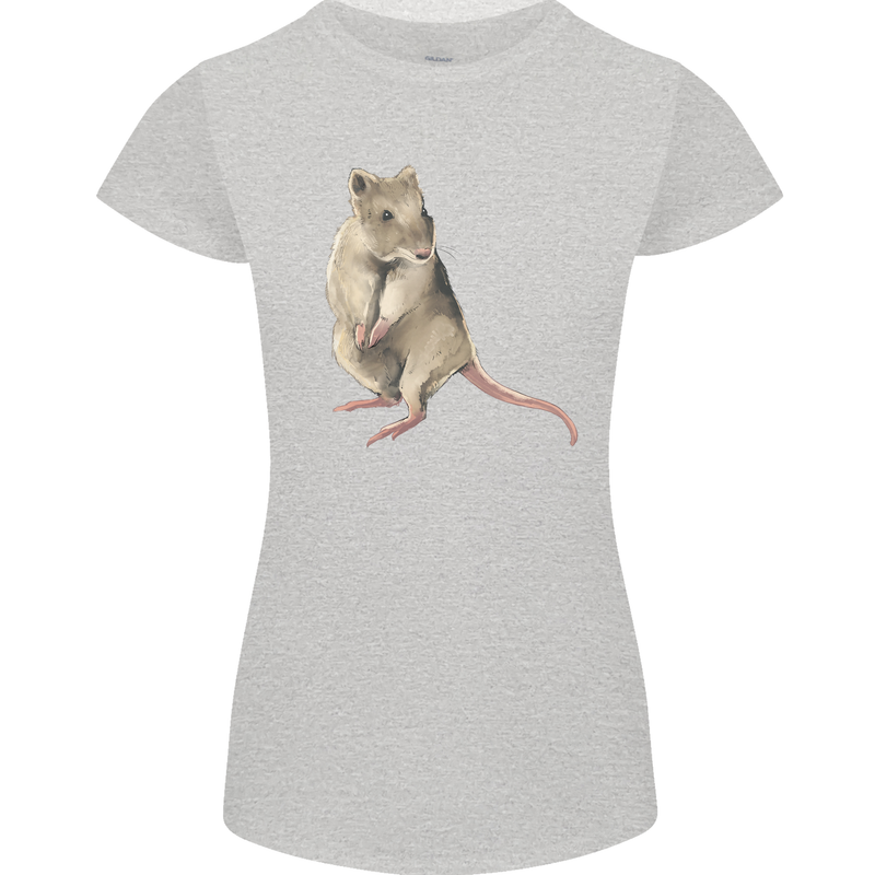 A Potoroo Womens Petite Cut T-Shirt Sports Grey