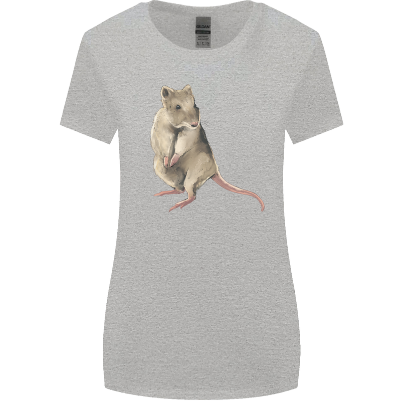 A Potoroo Womens Wider Cut T-Shirt Sports Grey